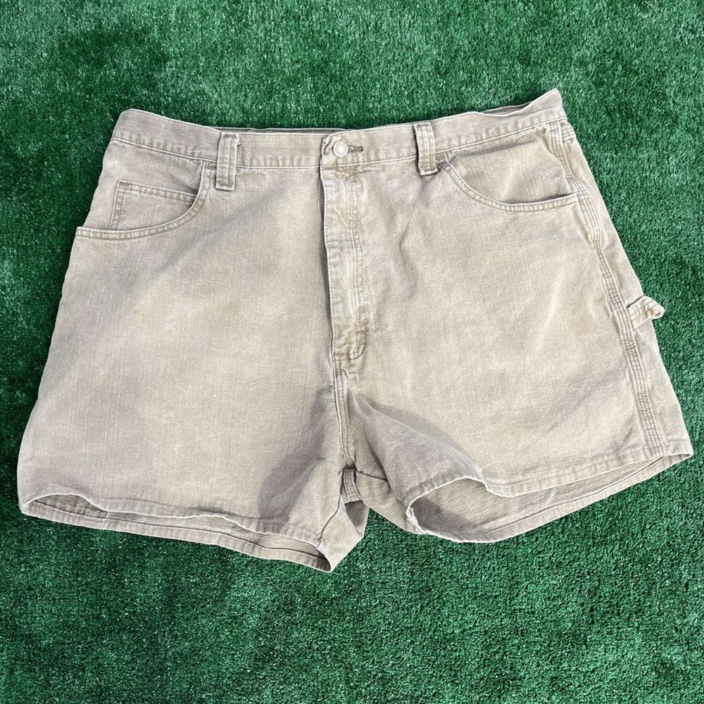 Retro Wrangler Light Tan Denim Shorts